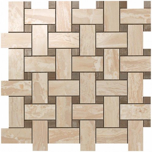 Supernova Marble Woodstone Champagne Twist Mosaic 30,5x30,5