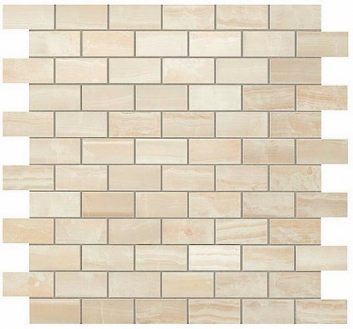 Supernova Onyx Ivory Chiffon Brick Mosaic 30,5х30,5