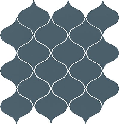 Ocean Romance сатиновый морская волна 28,1x29,3