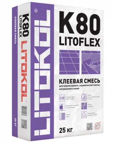 Litokol Плиточный клей LITOFLEX K80 / Основное малое изображение