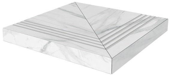 Kerama Marazzi Ступень Монте Тиберио Лаппатированный Угловая Правая Клееная 11мм  33×33 / Основное большое изображение