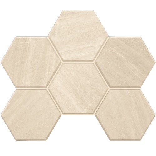 Мозаика Gabbro GB01 Hexagon 25x28,5  Неполированная