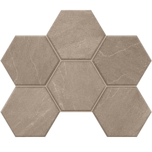 Мозаика Gabbro GB02 Hexagon 25x28,5  Неполированная