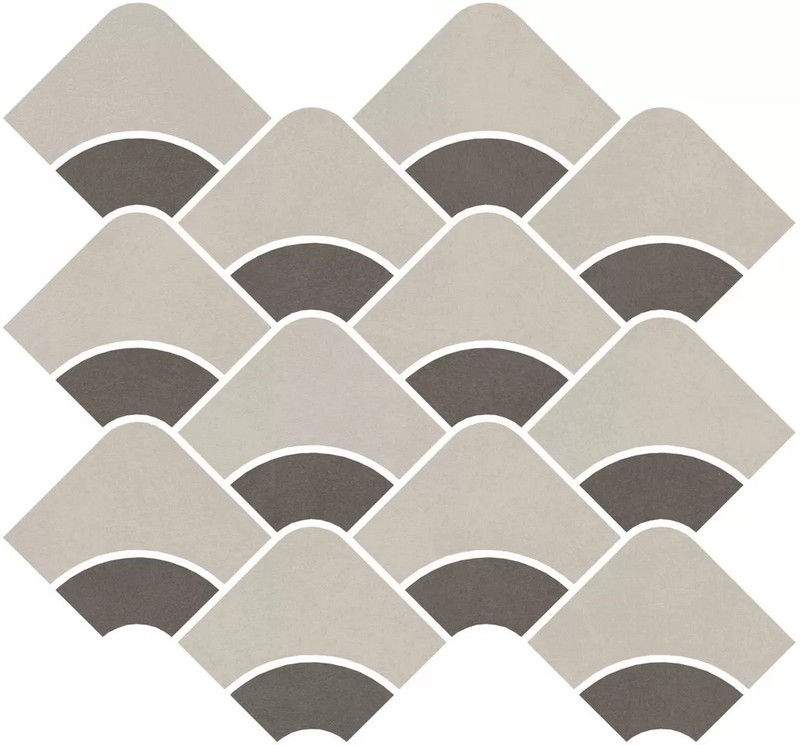 Kerama Marazzi KMD2HID008BR Таделакт наборный бежевый светлый, коричневый матовый обрезной 30x28x0,9 декор / Основное большое изображение