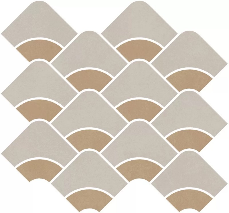 Kerama Marazzi KMD2HID009BR Таделакт наборный бежевый светлый, жёлтый матовый обрезной 30x28x0,9 декор / Основное большое изображение