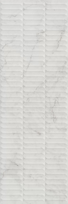 Kerama Marazzi KM3090B0160R Тубкаль белый глянцевый структура обрезной 30x89,5x1,05 керамическая плитка / Основное большое изображение