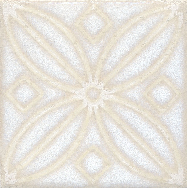 Kerama Marazzi Декор Амальфи Орнамент белый 9,8x9,8 STG\B402\1266 / Основное большое изображение