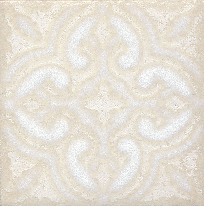 Kerama Marazzi Декор Амальфи Орнамент белый 9,8x9,8 STG\B408\1266 / Основное большое изображение
