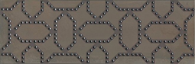Kerama Marazzi Декор Раваль коричневый обрезной 30x89,5 / Основное большое изображение
