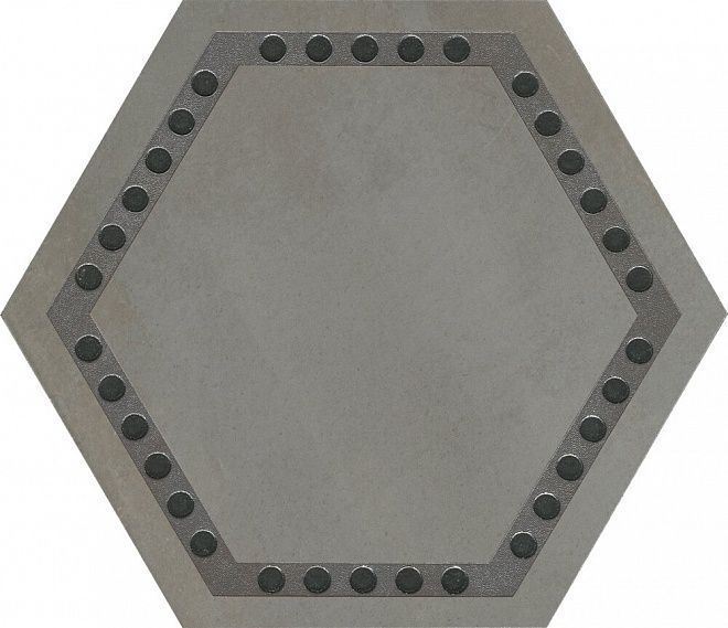 Kerama Marazzi Декор Раваль напольный серый 29x33,4 / Основное большое изображение
