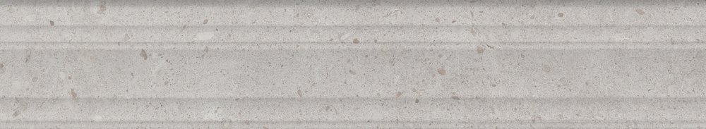 Kerama Marazzi Бордюр Риккарди серый светлый матовый структура обрезной 7,3x40 / Основное большое изображение