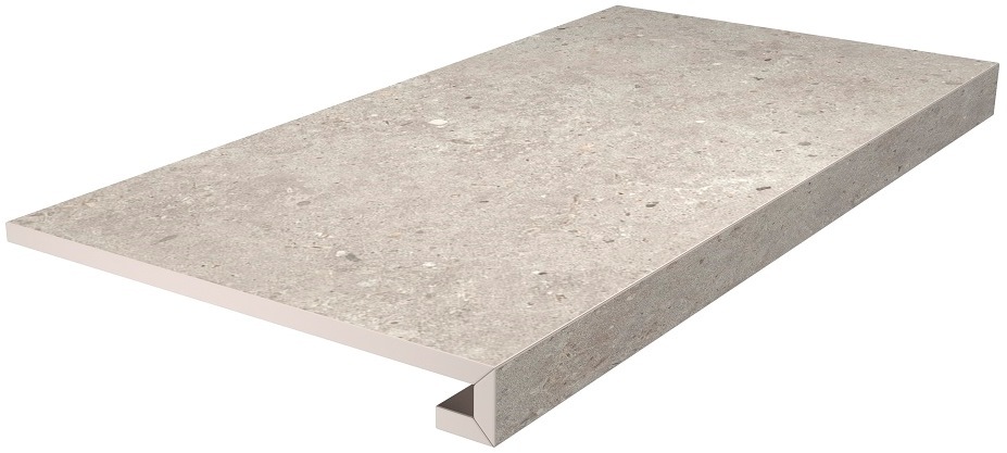Kerama Marazzi Ступень Риккарди клееная серый светлый матовый 33x60 / Основное большое изображение