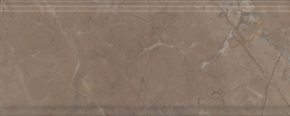 Kerama Marazzi Бордюр Серенада бежевый темный глянцевый обрезной 12x30 / Основное большое изображение