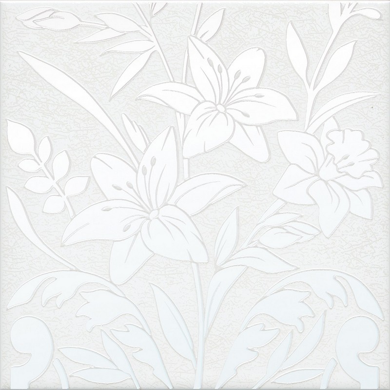 Kerama Marazzi HGD/A567/5155 Барберино 3 белый глянцевый 20x20x0,69 декор / Основное большое изображение