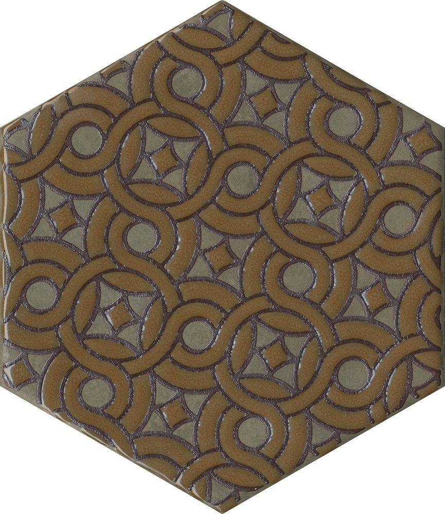 Kerama Marazzi Декор Гроссето коричневый 20x23,1 / Основное большое изображение