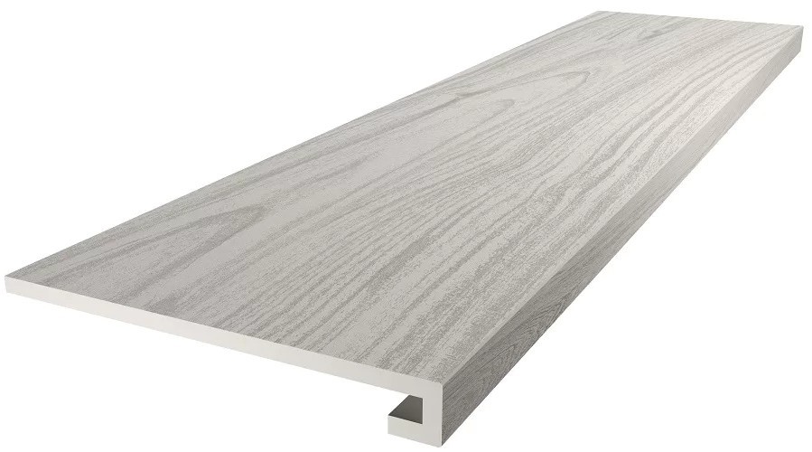 Kerama Marazzi Ступень Монтиони белый матовый обрезной 33x119,5 / Основное большое изображение