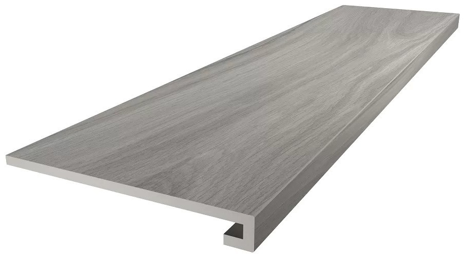 Kerama Marazzi Ступень Монтиони серый матовый обрезной 33x119,5 / Основное большое изображение