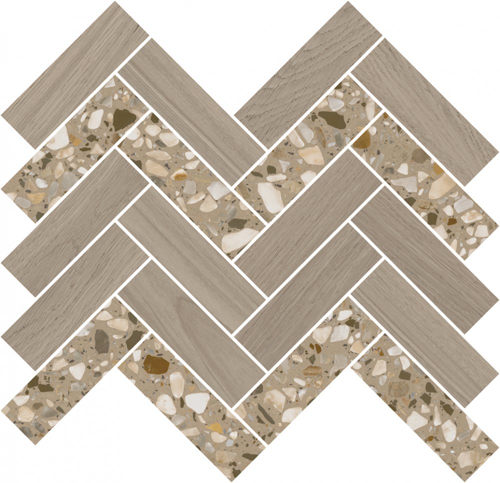 Kerama Marazzi Декор Монтиони коричневый светлый мозаичный 34x35,5 / Основное большое изображение