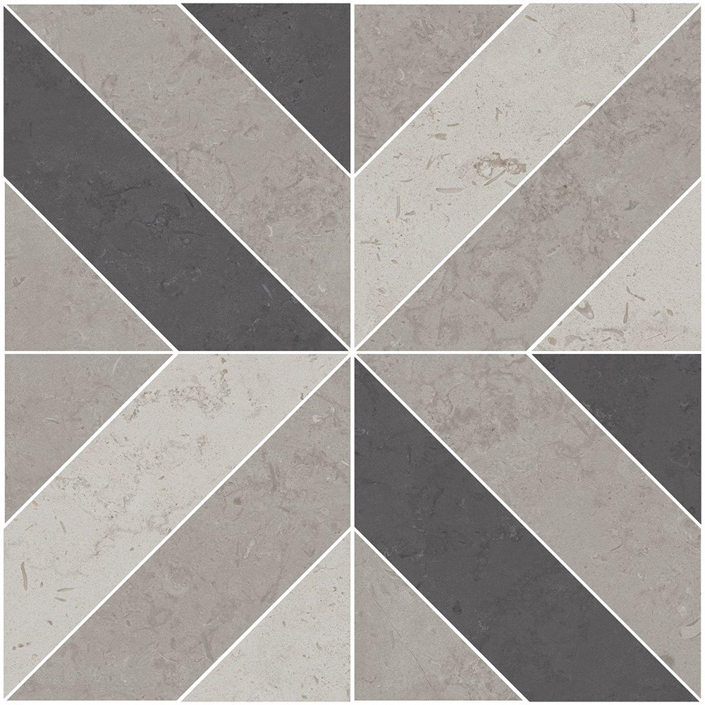 Kerama Marazzi Декор Про Лаймстоун серый матовый 60x60 / Основное большое изображение