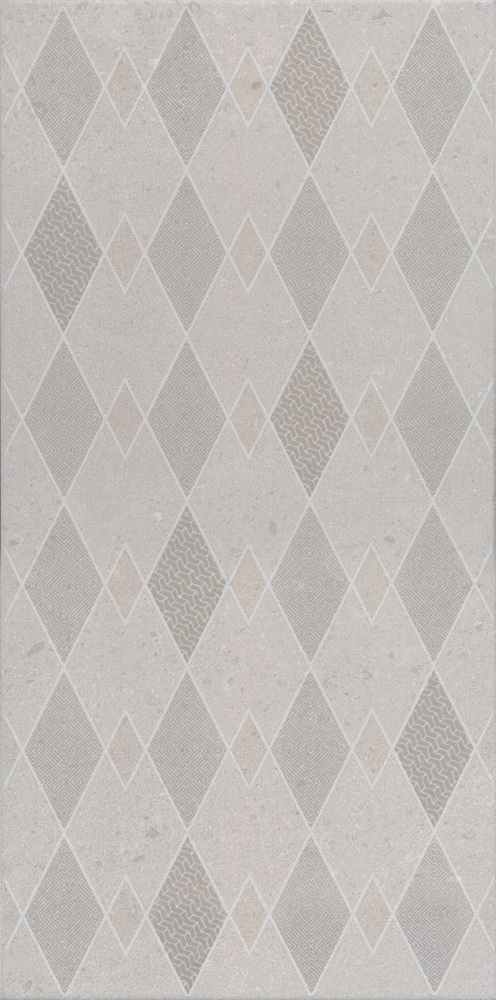 Kerama Marazzi Декор Про Матрикс серый светлый матовый обрезной 30x60 / Основное большое изображение