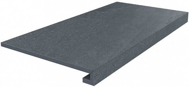 Kerama Marazzi Ступень Про Матрикс клееная антрацит обрезной 33x60 / Основное большое изображение