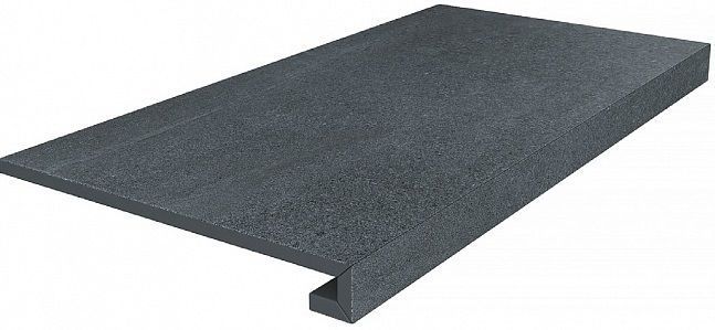 Kerama Marazzi Ступень Про Матрикс клееная черный обрезной 33x60 / Основное большое изображение