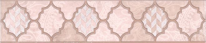 Kerama Marazzi Бордюр Фоскари розовый 5,4x25 / Основное большое изображение