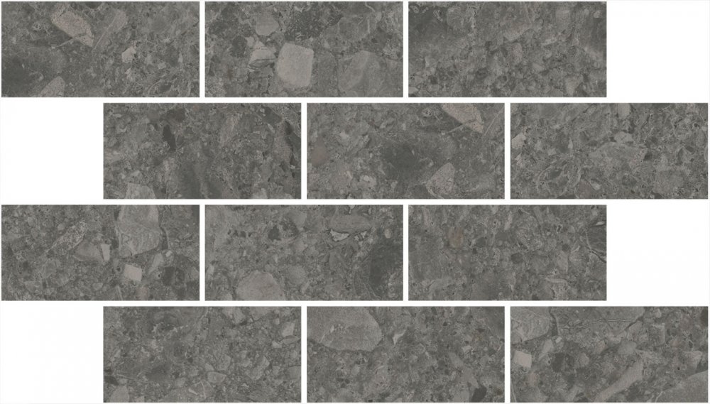 Kerama Marazzi Мозаика Чеппо ди Гре Декор Мозаичный антрацит матовый обрезной / Основное большое изображение