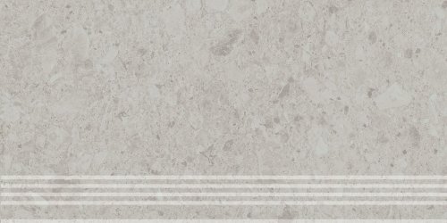 Ступень Чеппо ди Гре серый светлый матовый обрезной 30x60