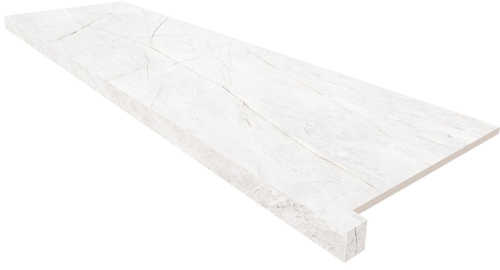 Estima Подоконник угловой NL00 33х120 непол. с боковым выступом (правый) / Основное большое изображение