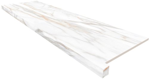 Подоконник угловой SM02 33х120 непол. с боковым выступом (левый)